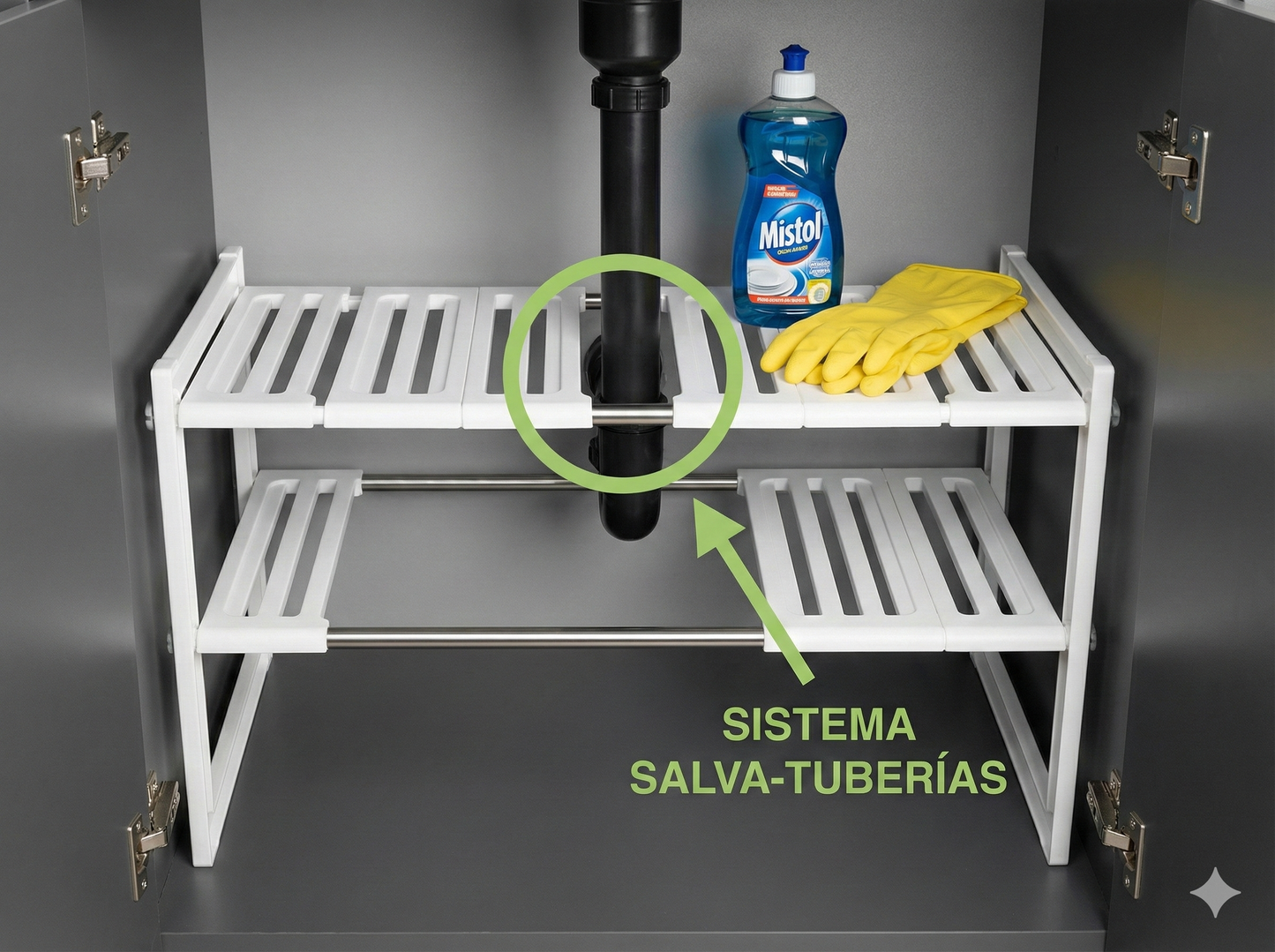 Organizador Bajo Fregadero PRO™ (Extensible y Ajustable)