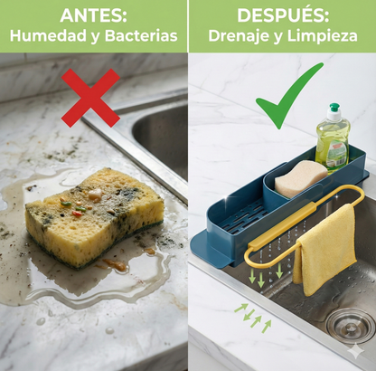 Escurridor Extensible Pro (Organizador 2 en 1)