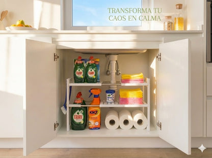 Organizador Bajo Fregadero PRO™ (Extensible y Ajustable)